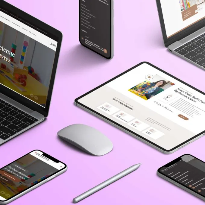 Exemple : site Claire Buffet Plateau